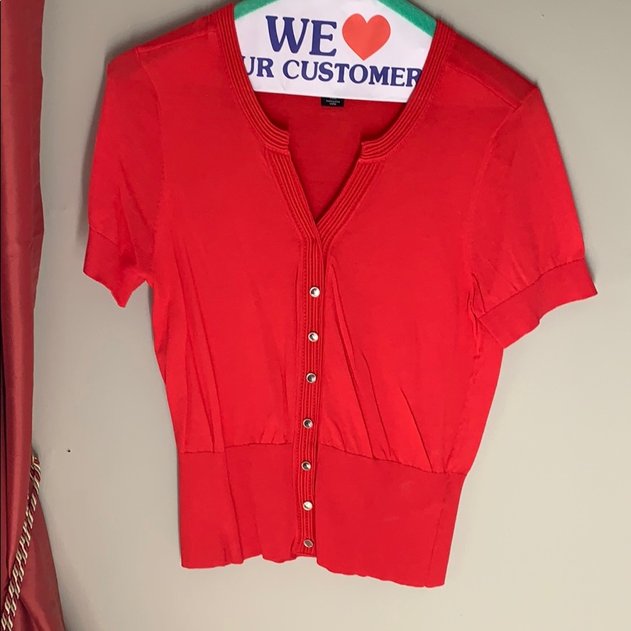 Deep Pink Button Down Top